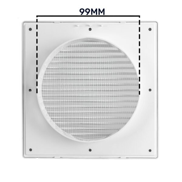 Louvre vent white dl/100 rw lux with fly mesh – louvre air vent cover uk louvre vents free shipping 10