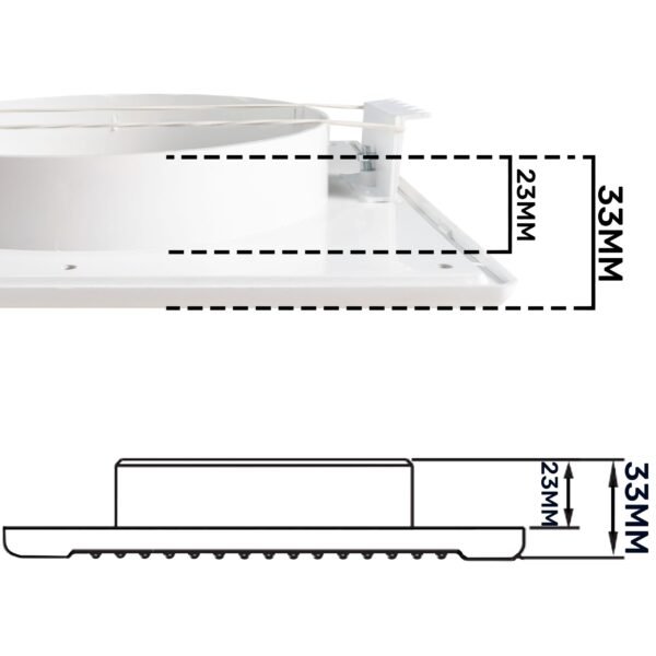 Louvre vent white dl/100 rw lux with fly mesh – louvre air vent cover uk louvre vents free shipping 11