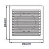 Louvre Vent White DL/150 RW LUX With Fly Mesh Home & Garden Free Shipping 59