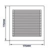 Louvre vent white dl/135 rw lux with fly mesh louvre vents free shipping 13