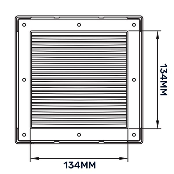 Louvre vent white dl/135 rw lux with fly mesh louvre vents free shipping 14