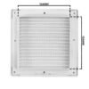 Louvre vent white dl/135 rw lux with fly mesh louvre vents free shipping 8