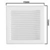 Louvre vent white dl/135 rw lux with fly mesh louvre vents free shipping 9