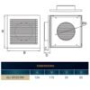 Louvre vent white dl/125 rw lux with fly mesh louvre vents free shipping 2