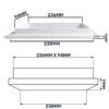 Louvre Vent Duo Smart 90/240 90mm X 240mm With Fly Mesh Louvre Vents Free Shipping 61