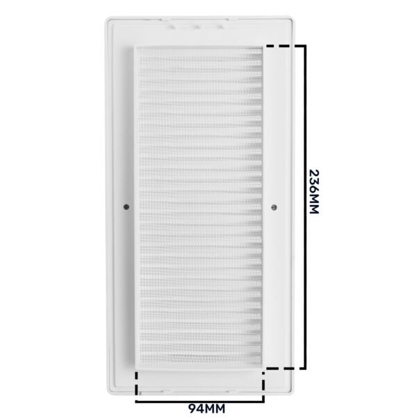 Louvre Vent Duo Smart 90/240 90mm X 240mm With Fly Mesh Louvre Vents Free Shipping 15