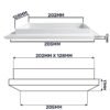 Louvre vent duo smart 140/210 140mm x 210mm with fly mesh – louvre air vent cover uk louvre vents free shipping 51