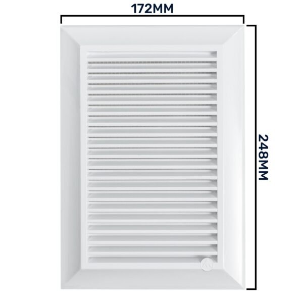 Louvre vent duo smart 140/210 140mm x 210mm with fly mesh – louvre air vent cover uk louvre vents free shipping 17