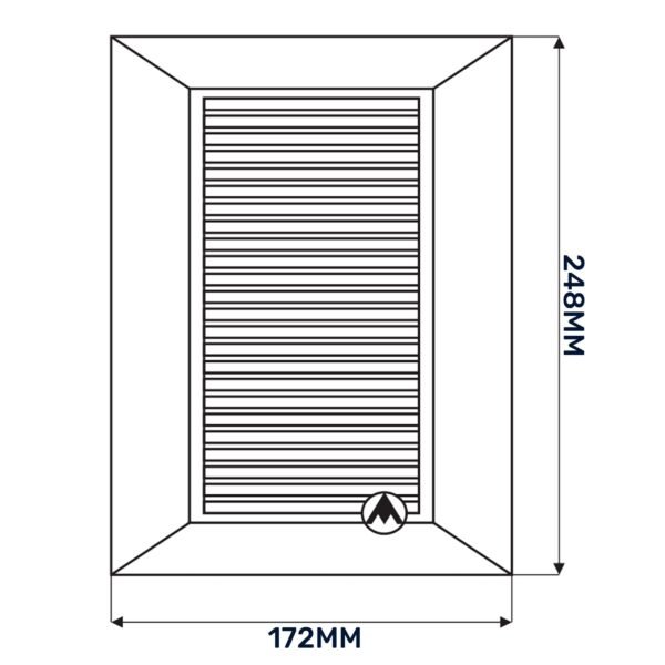 Louvre vent duo smart 140/210 140mm x 210mm with fly mesh – louvre air vent cover uk louvre vents free shipping 19