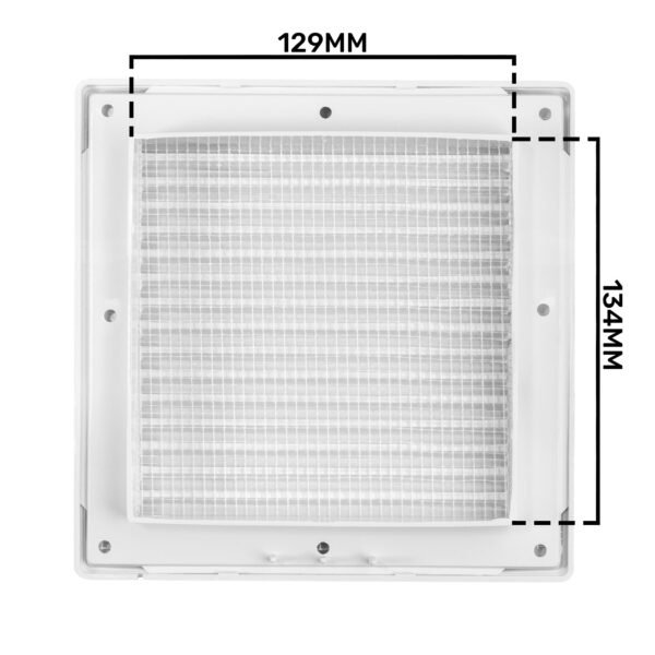 Louvre Vent White Duo Smart 135G 135mm With Fly Mesh Louvre Vents Free Shipping 13