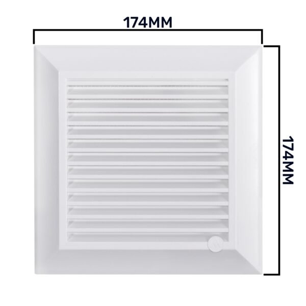 Louvre Vent White Duo Smart 135G 135mm With Fly Mesh Louvre Vents Free Shipping 23