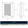 Louvre Vent White Duo Smart 135 fi 100mm With Fly Mesh Home & Garden Free Shipping 61