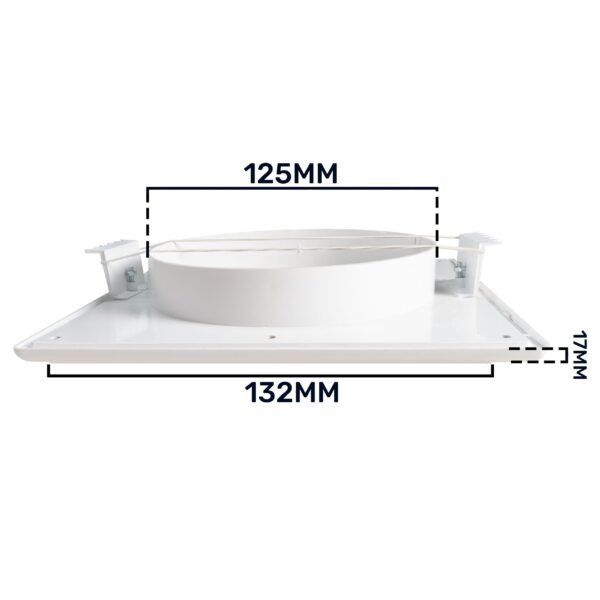 Louvre vent white duo smart 135 fi 125mm with fly mesh – louvre air vent cover uk louvre vents free shipping 13