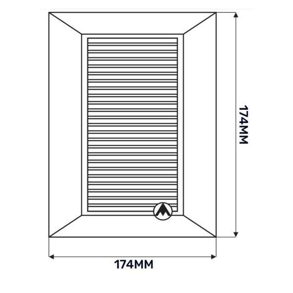 Louvre vent white duo smart 135 fi 125mm with fly mesh – louvre air vent cover uk louvre vents free shipping 14