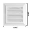 Louvre vent white duo smart 135 fi 125mm with fly mesh – louvre air vent cover uk louvre vents free shipping 8