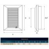 Louvre Vent White Duo Smart 165 fi 150mm With Fly Mesh Home & Garden Free Shipping 47
