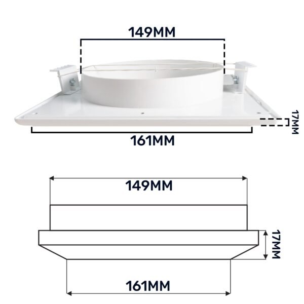 Louvre Vent White Duo Smart 165 fi 150mm With Fly Mesh Home & Garden Free Shipping 23