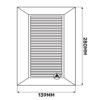 Louvre vent duo smart 90/240 brown 90mm x 240mm with fly screen louvre vents free shipping 59
