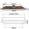 Louvre vent duo smart 90/240 brown 90mm x 240mm with fly screen louvre vents free shipping 55