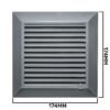 Louvre Vent Graphite Duo Smart 135G 135mm With Fly Mesh Louvre Vents Free Shipping 79