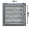 Louvre Vent Graphite Duo Smart 135G 135mm With Fly Mesh Louvre Vents Free Shipping 81
