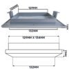 Louvre Vent Graphite Duo Smart 135G 135mm With Fly Mesh Louvre Vents Free Shipping 83