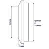 Louvre Vent Graphite Duo Smart 135G 135mm With Fly Mesh Louvre Vents Free Shipping 87