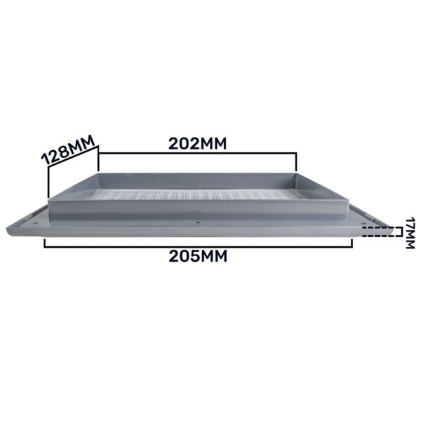 Louvre Vent Graphite Duo Smart 140/210 140mm X 210mm With Louvre Vents Free Shipping 23