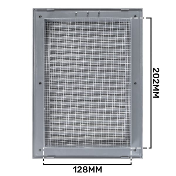 Louvre Vent Graphite Duo Smart 140/210 140mm X 210mm With Louvre Vents Free Shipping 25