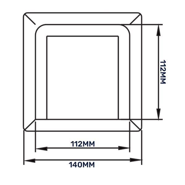 External White Louvre Vent KRD/100 fi100mm Home & Garden Free Shipping 43
