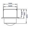 External White Louvre Vent KRD/100 fi100mm Home & Garden Free Shipping 91
