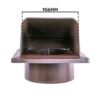 External Brown Louvre Vent KRD/100B fi100mm Home & Garden Free Shipping 77