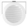 Louvre Vent KRO 125 With Fly Mesh Louvre Vents Free Shipping 45