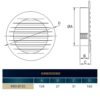 Louvre Vent KRO 125 With Fly Mesh Louvre Vents Free Shipping 49