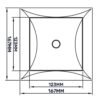 Access Panel Door PP, White 150mm x 150mm Access Panels Free Shipping 69