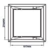Access Panel Door PP, White 200mm x 300mm Access Panels Free Shipping 71