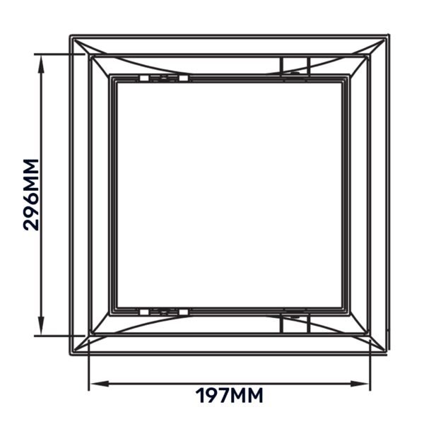 Access Panel Door PP, White 200mm x 300mm Access Panels Free Shipping 31