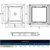 Access Panel Door PP, White 300mm x 300mm Access Panels Free Shipping 81