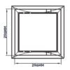 Access Panel Door PP, White 300mm x 300mm Access Panels Free Shipping 71