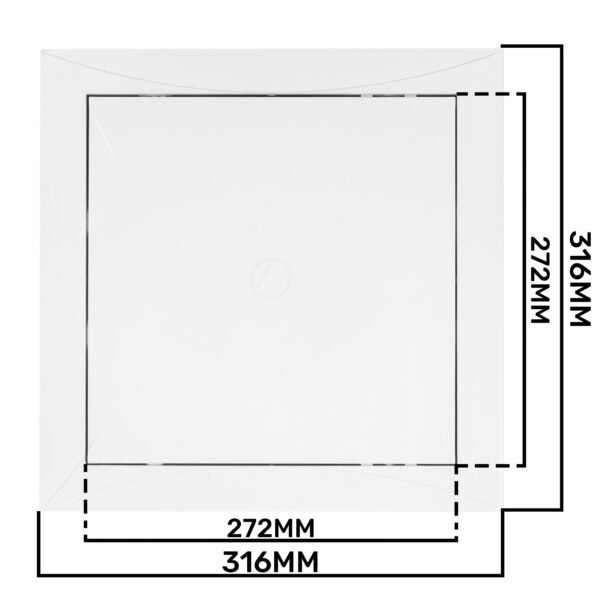 Access Panel Door PP, White 300mm x 300mm Access Panels Free Shipping 37