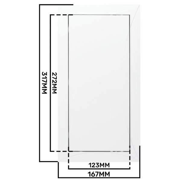 Access Panel Door PP, White 150mm x 300mm Access Panels Free Shipping 33