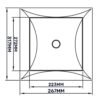 Access Panel Door PP, White 250mm x 300mm Access Panels Free Shipping 65