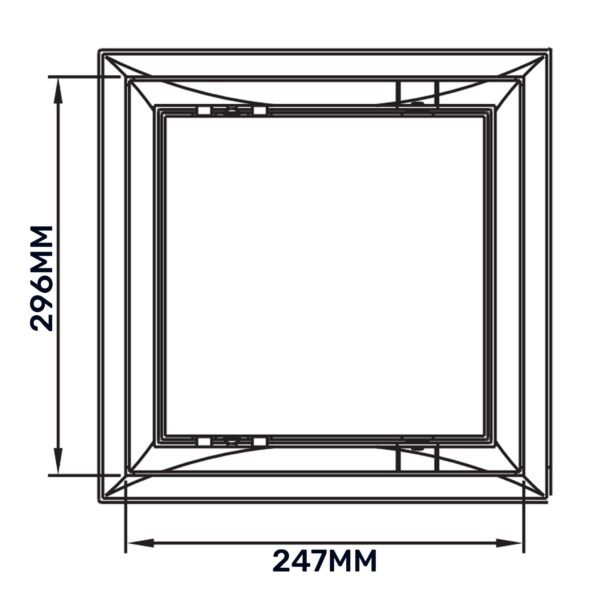 Access Panel Door PP, White 250mm x 300mm Access Panels Free Shipping 29