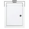 Access Panel Door Metal With Lock, White 150mm x 200mm Access Panels Free Shipping 95