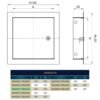 Access Panel Door Metal With Lock, White 200mm x 250mm Access Panels Free Shipping 91
