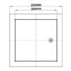 Access Panel Door Metal With Lock, White 200mm x 250mm Access Panels Free Shipping 95