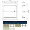 Access Panel Door Metal With Lock, White 200mm x 300mm Access Panels Free Shipping 91