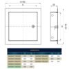 Access Panel Door Metal With Lock, White 250mm x 300mm Access Panels Free Shipping 91