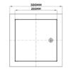 Access Panel Door Metal With Lock, White 250mm x 300mm Access Panels Free Shipping 95