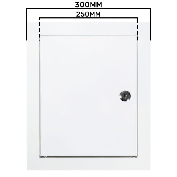 Access Panel Door Metal With Lock, White 250mm x 300mm Access Panels Free Shipping 49
